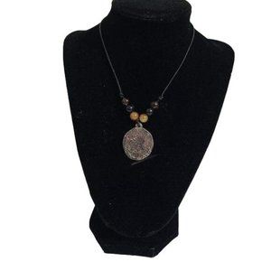 Leather Cord Necklace with beautiful pendant